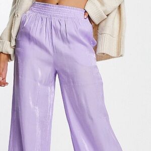 ASOS Metallic Lavender Pants